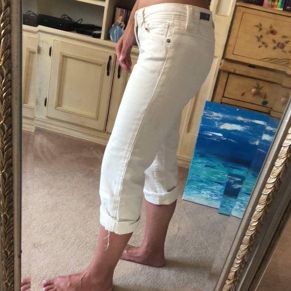 Citizens of Humanity low rise white capris - Picture 3 of 14